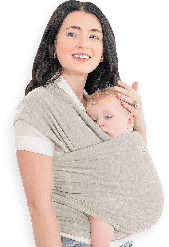 Écharpe porte-bébé Frummel beige - Porte-bébé - Écharpe porte-bébé - Porte-bébé - Écharpe tissée - Bébé 0-36 mois - Nouveau-né