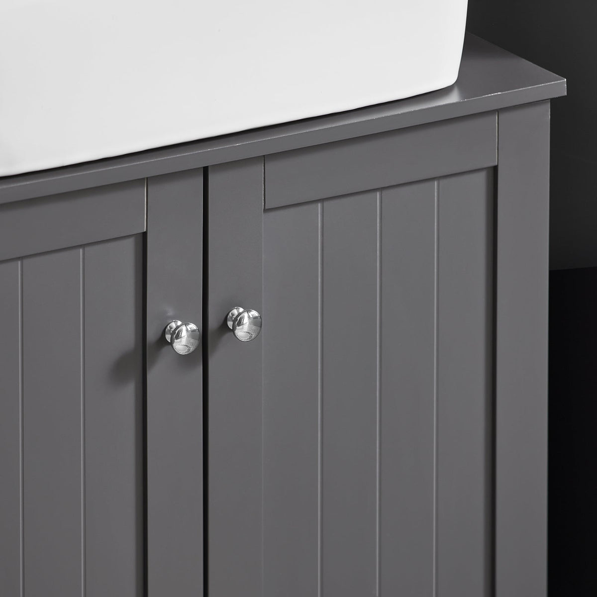 SoBuy Meuble de rangement à 2 niveaux - 60 X 29 X 60cm - gris