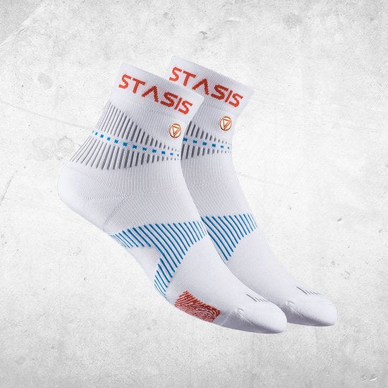 NeuroSocks Mini-Crew Athlétiques - Taille moyenne - Blanc