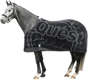 Tapis de cheval EQUEST - Dralon Globe Edition - 181x177x1 cm - Noir