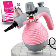 Nettoyeur vapeur à main – Réglage de la vapeur – Comprend 10 accessoires – Réservoir de 350 ml – Rose