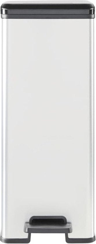 Poubelle Curver Decobin Slim - 40 litres - Metallic