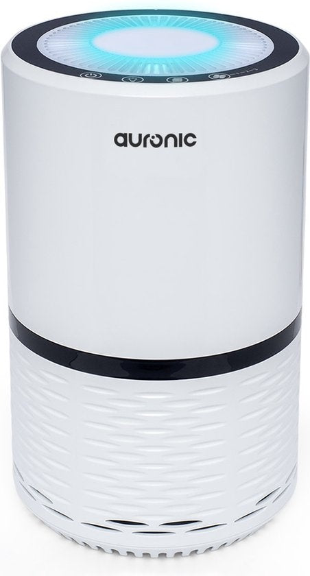 Auronic Air Purifier - Purificateur d'air avec filtre HEPA - Elimine 99.97% - 25W - 3 étapes - Blanc