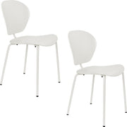 Zuiver The Ocean Chair Chaises de salle à manger Coconut Milk - Lot de 2