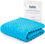Kalm 4-season Verzwaringsdeken Hoes Kinderen - Duvet Cover Kids 100x150 cm - Fleece Deken Kinderen en Baby - Blauw