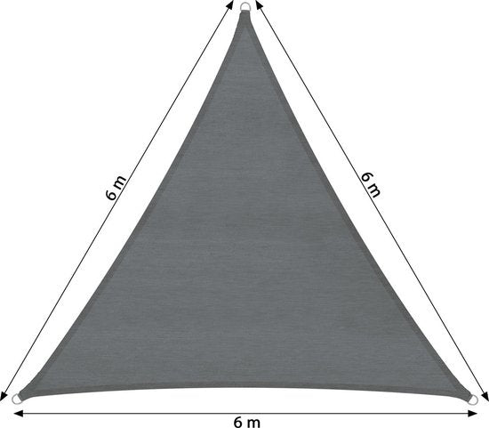 tectake - Auvent triangulaire en polyéthylène, variante 2 600 x 600 x 600 cm SKU : 403891