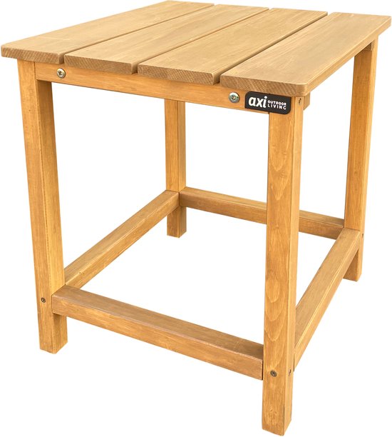 Table d'appoint AXI Tess marron – Petite table de jardin en bois – Carrée – 40,5 x 40,5 x 46 cm – Bois de pruche 100 % certifié FSC – Pour le jardin, la terrasse et le balcon