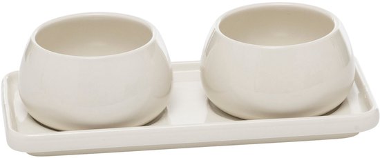 Secret de Gourmet Nora - Set d'apéritif - 3 pièces - Blanc