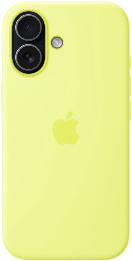 Coque en silicone avec MagSafe pour iPhone 17 - Jaune fluo