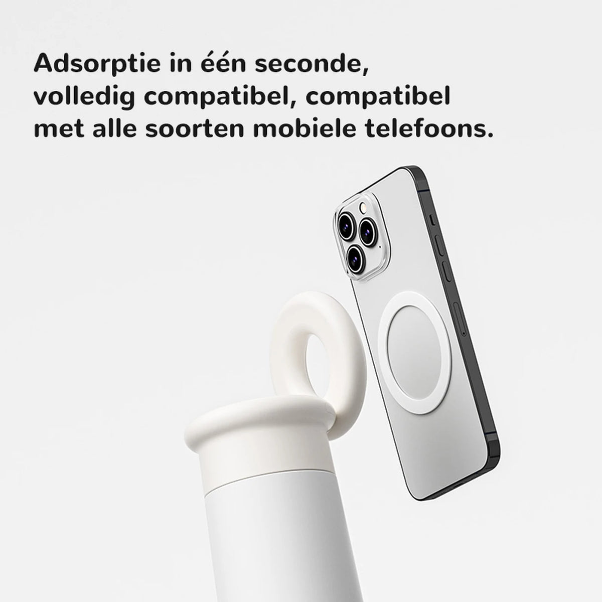 Gourde LIFEPAL BF25B572 avec support magnétique pour téléphone - 550 ml - rose