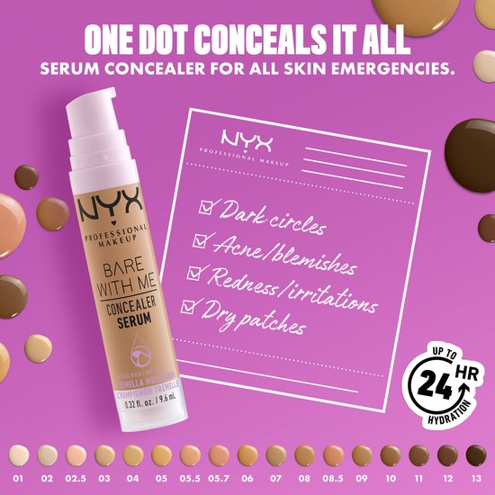 Nyx Professional Makeup Bare With Me Concealer Serum - Deep Golden - Correcteur - Or foncé