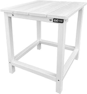 Table d'appoint AXI Tess blanche – Petite table de jardin en bois – Carrée – 40,5 x 40,5 x 46 cm – Bois de pruche 100 % certifié FSC – Pour le jardin, la terrasse et le balcon