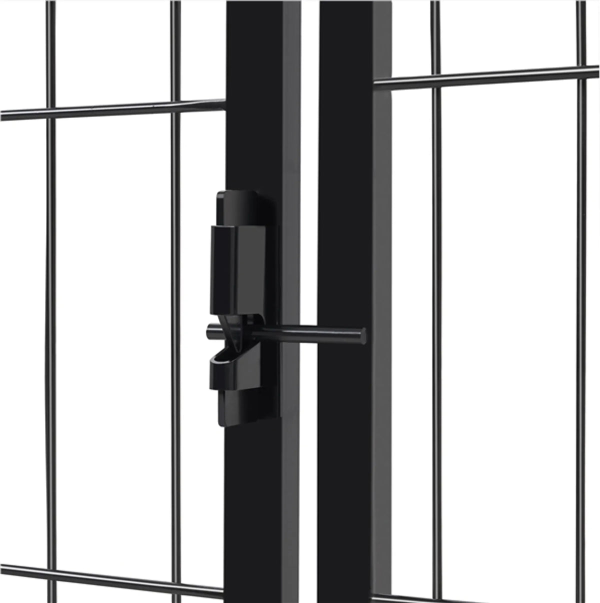 Yaheetech : enclos pour chiens / animaux sûr et modulable, composé de 6 éléments, 60 cm – Noir – Métal