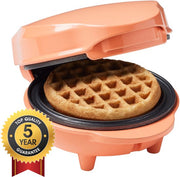 Gaufrier Bestron - AMW500PE - 550 W - Mini-gaufres - Revêtement antiadhésif - Orange - Garantie 5 ans