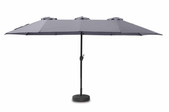 Feel Furniture - Toscano - Grand parasol - Twin - 4,5 mètres - Gris foncé