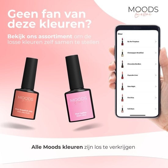 Moods Gellac 6-Piece Set - Vernis à ongles en gel - 8ML - Secret Dreams - Gellac - Nails - Gel Polish Starter Pack - Chic Colours