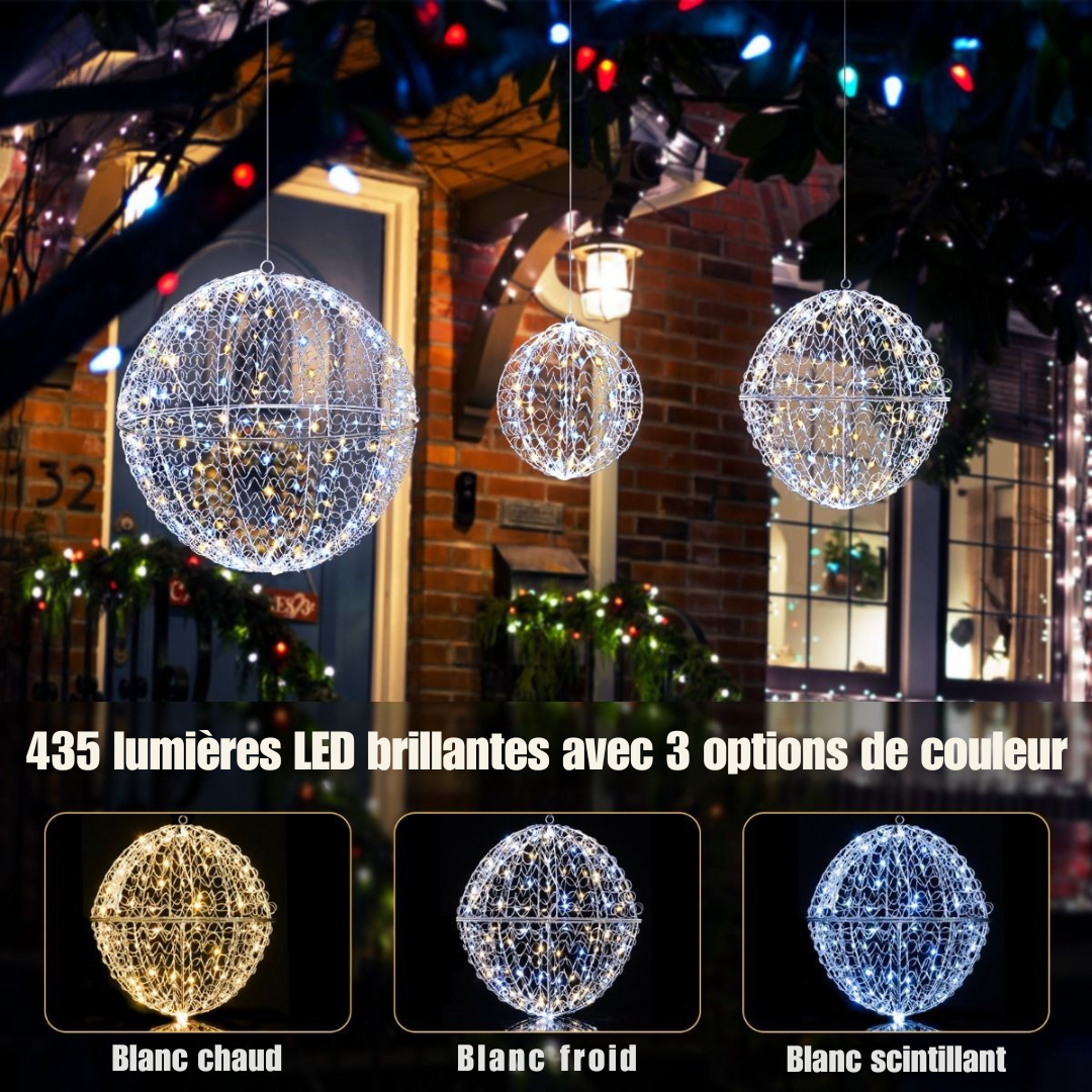 Set de 3 ampoules LED de décoration - Coast - 45 / 30 / 20 cm - Décorations de Noël pour l'intérieur et l'extérieur - Blanc