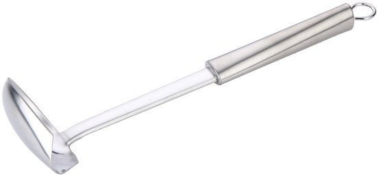 Alpina Ustensiles de cuisine : cuillère à sauce - argent - acier inoxydable - 28 x 7 cm