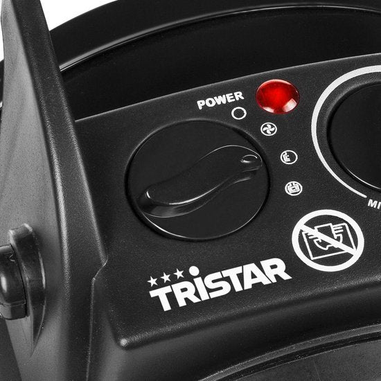 Radiateur industriel Tristar KA-5060 - 1 000 W - 2 000 W - 3 niveaux de chauffage - Thermostat réglable - Protection contre la surchauffe - Noir