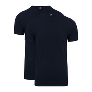 Alan Red - S - Lot de deux t-shirts Ottawa - stretch - Homme - Navy