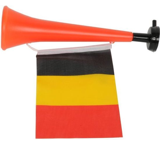 Corne avec drapeau Belgique 28cm