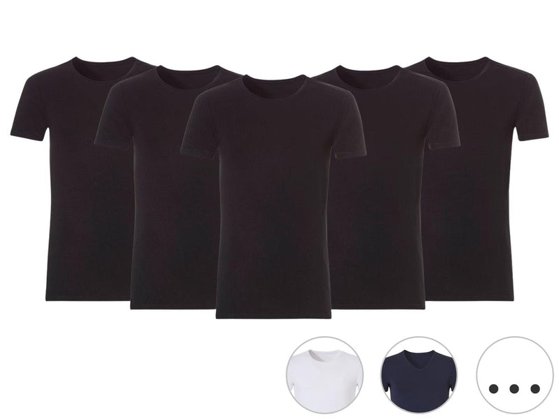 T-shirt Ten Cate Basic pour homme - Col rond ou en V - taille 2XL - Blanc
