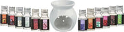 Lot de 12 flacons d'huiles parfumées Atmosphera - Brûleur d'arômes et flacons de 10 ml - Brûleurs d'arômes