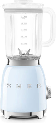 Mixeur SMEG BLF03PBEU - Mixeur à smoothies - 800 W - Bol Tritan™ de 1,5 L - 4 vitesses - Fonction « Ice Crush » et « Smoothie » - Style années 50 - Bleu pastel