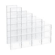 Boîtes de rangement à chaussures empilables Joyfurnos, lot de 18 - Blanc transparent - 35 x 25,2 x 19 cm