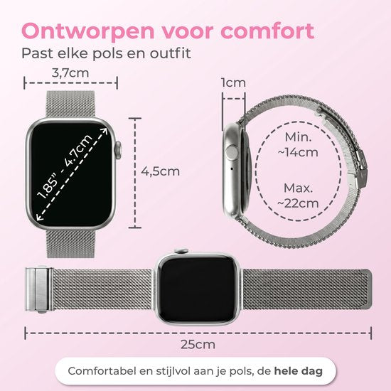 Montre connectée Nuvance pour femme - Montre connectée pour homme - Montre podomètre pour femme - Cardiofréquencemètre - Montre de sport - Compatible iOS/Android - Écran AMOLED - 5 bracelets inclus - Argent