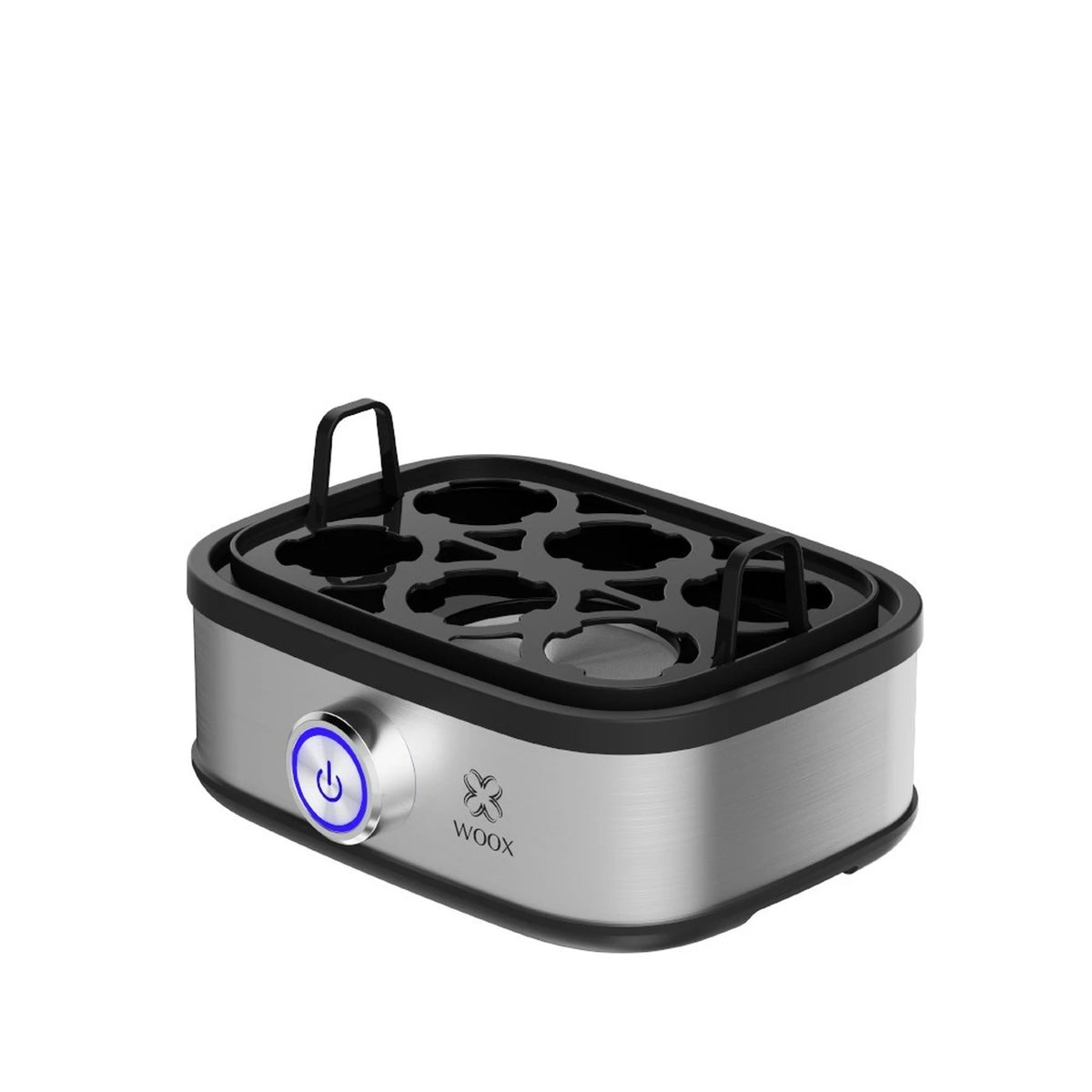 Cuiseur à œufs électrique WOOX - 6 œufs - 300 W - Arrêt automatique - Avec gobelet doseur - Acier inoxydable