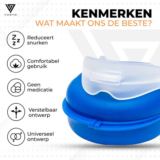 Vesto® Snore Set - 2x Anti Snore Brace - 20x Nose Plaster - 8x Nose Spreader - 4x Magnetic Nose Clip - Complete Set - Anti Snore Brace Pro - Anti Snore remedies