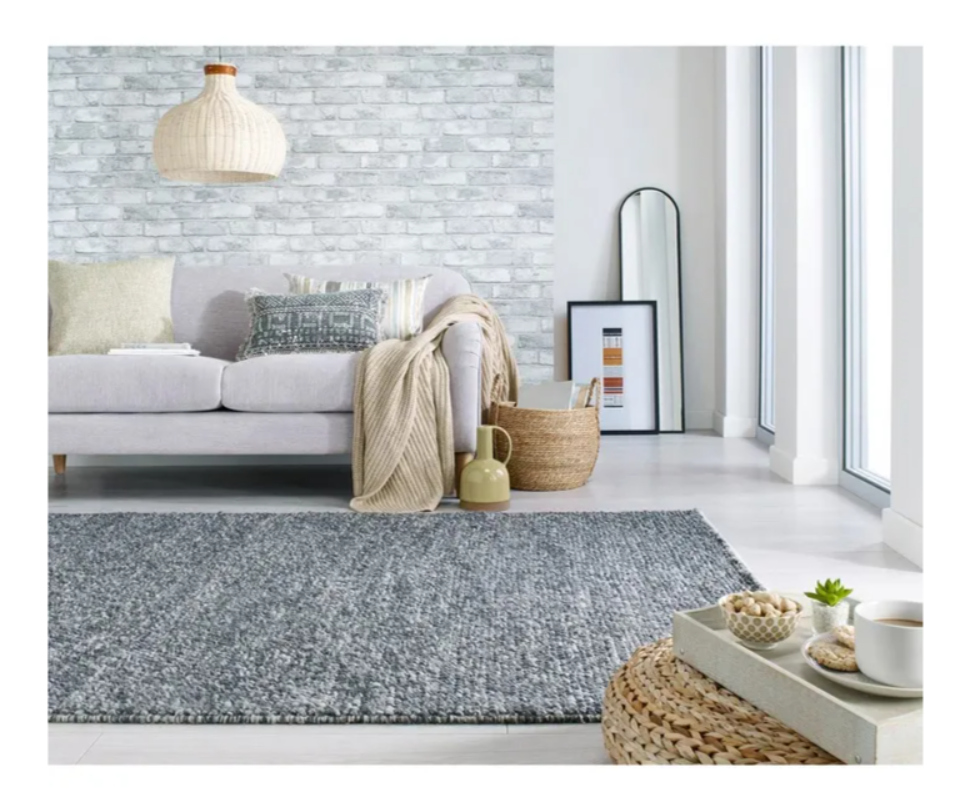 FLAIR RUGS - Tapis en laine minérale bouclée - 160x230cm