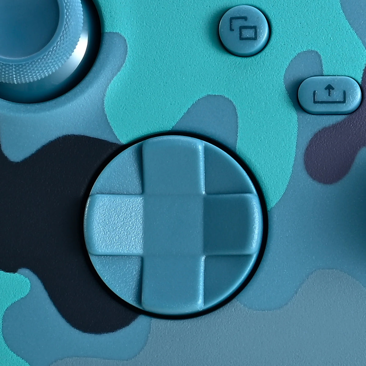 Manette de jeu sans fil Rexsun WR007 - Bleu camouflage - 2,4 GHz, Xbox One/PC, fonction de vibration