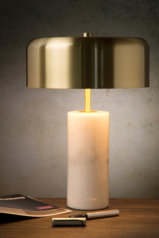Lucide MIRASOL - Lampe de table - Ø 25 cm - 3xG9 - Blanc