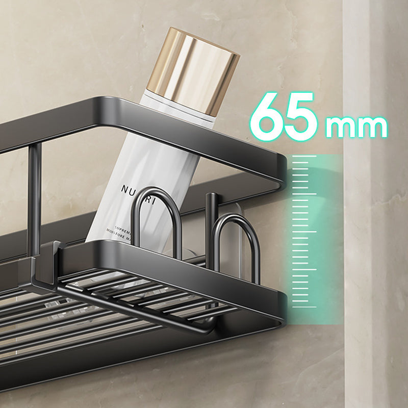 JORDAN&JUDY : lot de 2 étagères d'angle triangulaires noires pour salle de bains, rangement peu encombrant