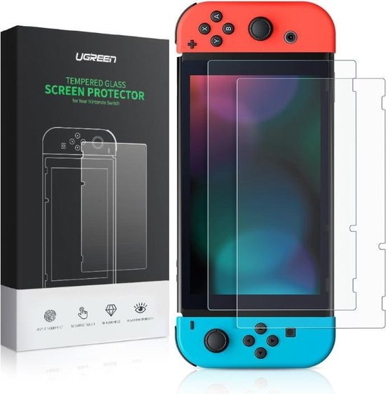 Protection d'écran - UGreen - adapté à la Nintendo Switch - Verre trempé 2-Pack - Duopack