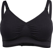 Soutien-gorge Medela Keep Cool Ultra - Soutien-gorge d'allaitement sans coutures - Soutien-gorge de grossesse avec 6 zones respirantes - Tissu Soft Touch – Confortable et offrant un bon maintien - Noir - Taille XL