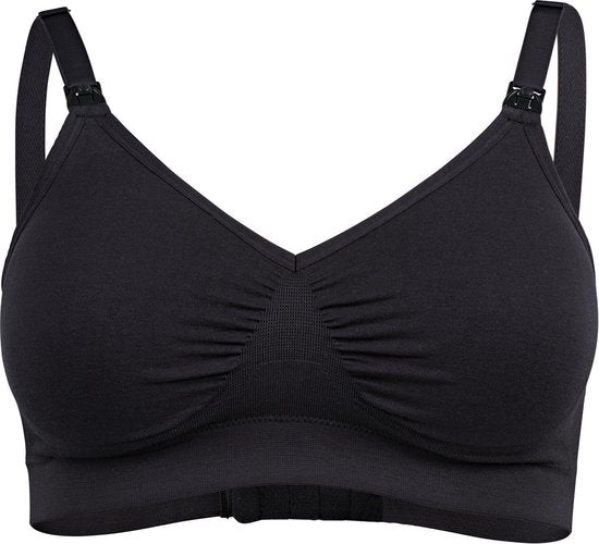 Soutien-gorge Medela Keep Cool Ultra - Soutien-gorge d'allaitement sans coutures - Soutien-gorge de grossesse avec 6 zones respirantes - Tissu Soft Touch – Confortable et offrant un bon maintien - Noir - Taille XL