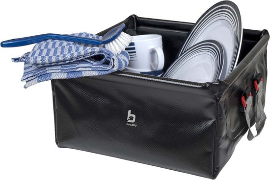 Bo-Camp - Bac à vaisselle - Pliable - 12 litres - Noir