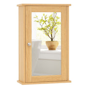 Armoire de salle de bains Coast avec miroir - Porte réversible - Étagère réglable - Naturel