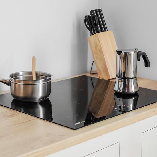 CIARRA CABBIH4-A - Table de cuisson à induction encastrable 60 cm, 4 zones - 6 000 watts