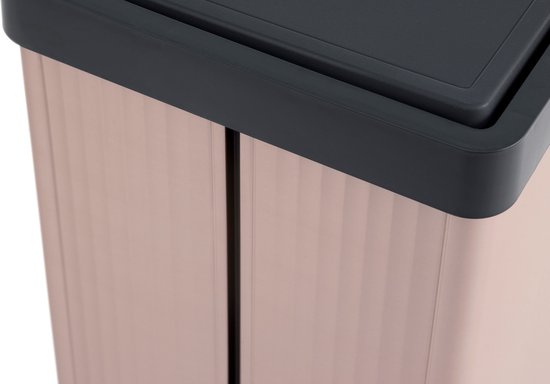 Curver Verto High - Poubelle 54 L - Rosé - 44 x 27 x 69 cm