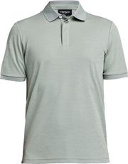 Polo Tenson TXlite Melange Homme - Gris-vert - 4XL - Séchage rapide - 100% Polyester recyclé