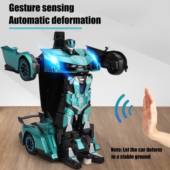 MEWAU 1:12 RC transforming car/robot - 2 in 1Afistance Controllable Car - Gesture perception - Toy Car - Red