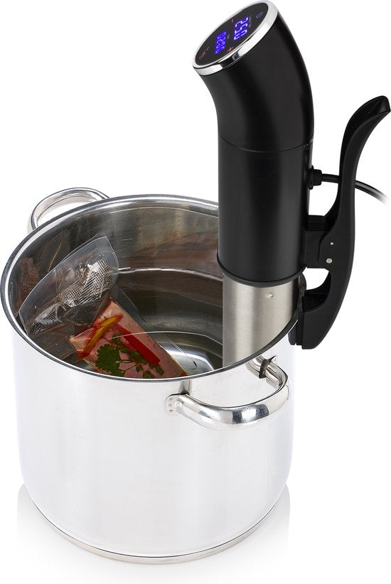 Princess 267003 Sous Vide Stick - Étanche IPX7 - Sonde de cuisson sous vide - Réglage précis de la température - Écran tactile - 1 200 W