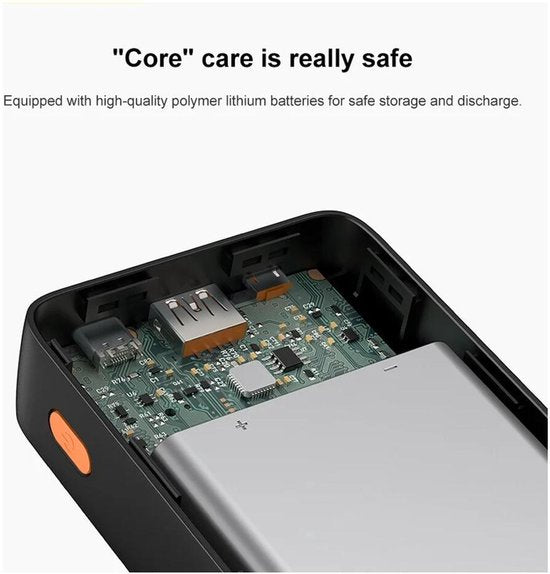 Baseus Airpow - Batterie externe - 20 W - 20 000 mAh - Câble USB-A et USB-C