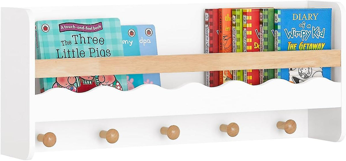 Sobuy Etagère de rangement murale - Blanc - 73x15x30 cm
