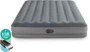 Matelas gonflable Intex Prestige Mid-Rise - Queen size - Pompe électrique intégrée - 203 x 152 x 30 cm - 2 personnes