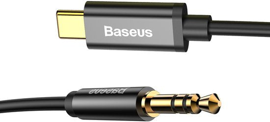 Baseus - Câble audio - Stéréo - Mini-jack 3,5 mm - USB-C - 120 cm